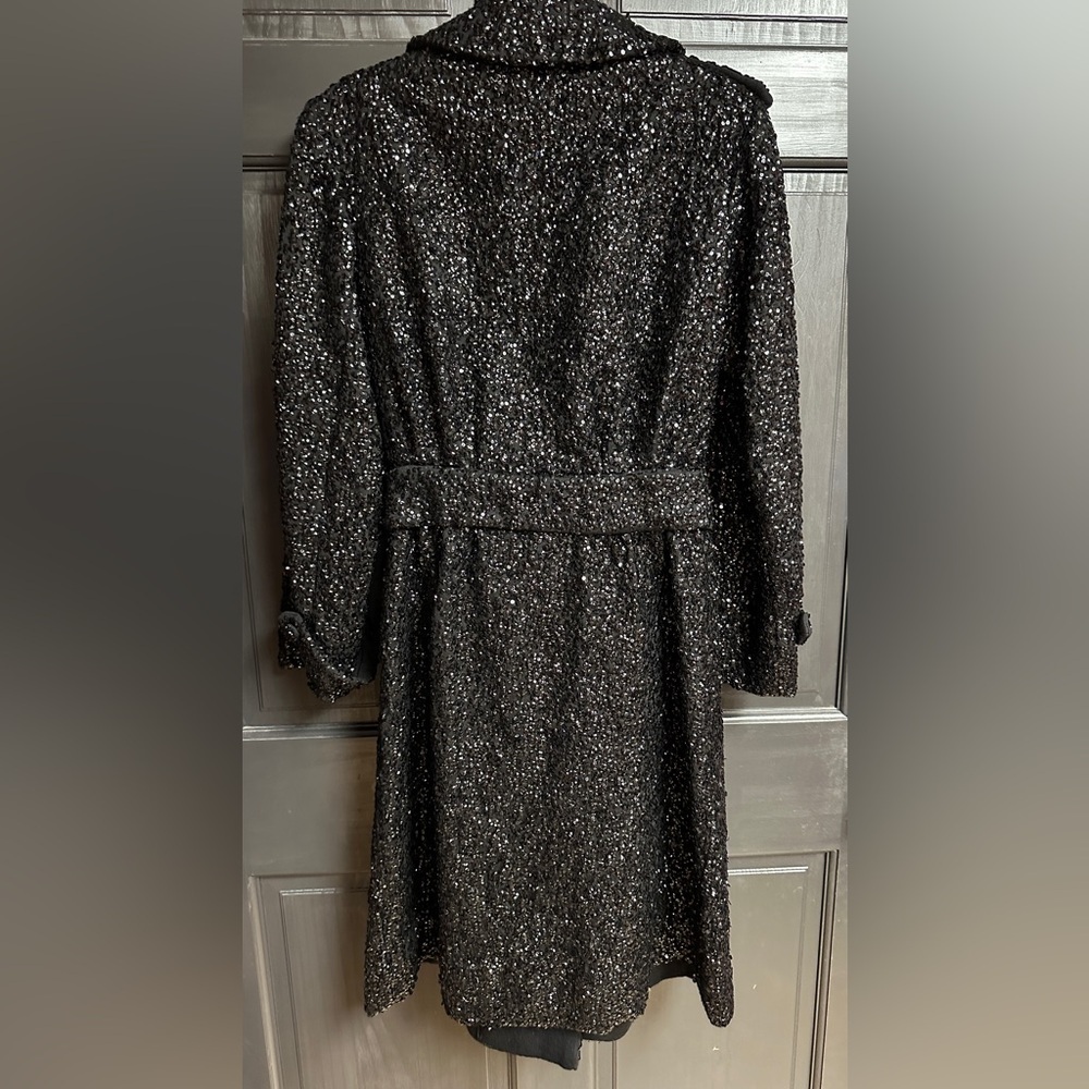 Vintage 50’s-60’s Imperial Imports Wool Sequins Covered Wool Coat Women’s Sz 10 - Picture 2 of 9